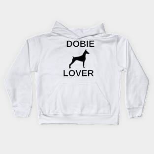 dobie lover doberman pinscher Kids Hoodie